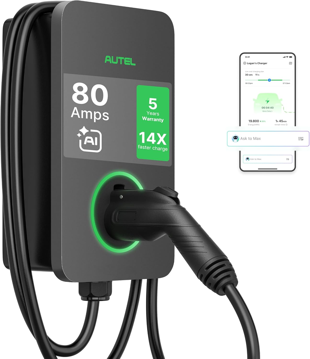 Autel MaxiCharger Level 2 Electric Vehicle (EV) Charger